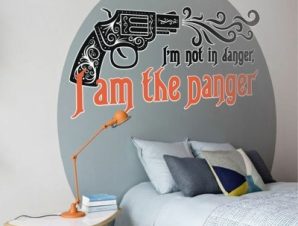 I am the Danger, Φράσεις, Αυτοκόλλητα τοίχου, 100 x 50 εκ.