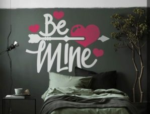 Be mine, Φράσεις, Αυτοκόλλητα τοίχου, 80 x 60 εκ.