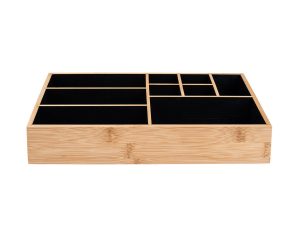 ESTIA ΘΗΚΗ ΟΡΓΑΝΩΣΗΣ ΚΑΛΛΥΝΤΙΚΩΝ BAMBOO 9 ΘΕΣΕΩΝ 33x21x9cm 02-13127