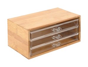 Estia Κοσμηματοθήκη Bamboo Essentials 24.5x11x14cm με 3 Συρταράκια 02-17699