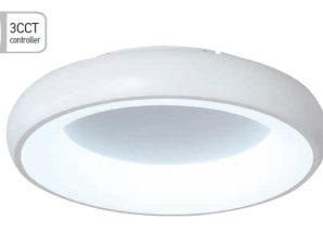 INLIGHT ΠΛΑΦΟΝΙΕΡΑ LED ΜΕ CONTROLLER ΡΥΘΜΙΣΗΣ ΕΝΤΑΣΗΣ/ΘΕΡΜΟΚΡΑΣΙΑΣ 4050Lm Φ40cm 42020-B-WHITE