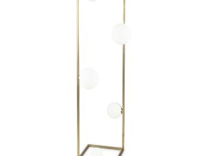 Φωτιστικό Δαπέδου Angolo 284354 30x118cm G9 max 5x28W Brass Ideal Lux