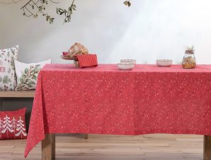 Τραπεζομάντηλο Χριστουγεννιάτικο Grace Red Nef-Nef Homeware