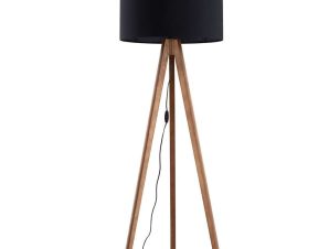 Φωτιστικό Δαπέδου Grand 16005 Φ50x145cm 1xE27 15W Walnut-Black TK Lighting