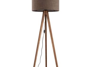 Φωτιστικό Δαπέδου Grand 16019 Φ50x145cm 1xE27 15W Walnut-Brown TK Lighting