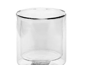 ΠΟΤΗΡΙ ΔΙΠΛΟΤΟΙΧΟ ΚΥΛΙΝΔΡΙΚΟ BOROSILICATE 350ML 9Χ9Χ9ΕΚ JAB106K2 ESPIEL