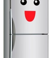 Cute Smile, Mini Fridge Sticker, Αυτοκόλλητα ψυγείου, Small (19×26)