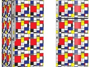 Mondrian, Μοτίβα, Αυτοκόλλητα ψυγείου, 50 x 85 εκ.