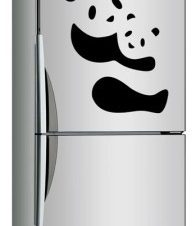 Panda, Mini Fridge Sticker, Αυτοκόλλητα ψυγείου, Small (30×8)