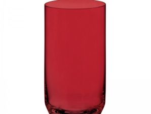 Bohemia ARA RED Σετ 6 Τεμ Ποτήρι Σωλήνα 400ml Κόκκινο Κρύσταλλο Βοημίας CTB2SF107240