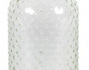 Διακοσμητικό Βάζο Γυάλινο Clear Dots 24cm Countryfield