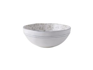 Μπολ Πρωινού Κεραμικό Laura Ashley White Decorated Artisan 13cm